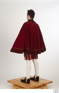  Photos Man in Historical Dress 27 a poses red cloak whole body 0012.jpg